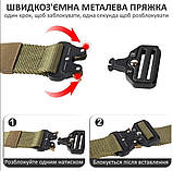 Ремінь із швидкороз'ємною пряжкою Cobra3 чорний.solve, фото 8