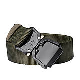 Ремінь з покращеною пряжкою "King Cobra" Олива.solve, фото 2