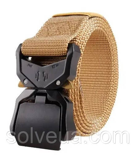 Ремінь з покращеною пряжкою "King Cobra" Койот.solve, фото 1