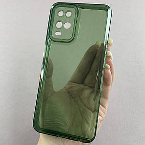 Чохол для Oppo A54 силіконовий чохол з блискучою рамкою на телефон оппо а54 зелений l6t