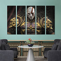 Картина на холсте KIL Art Протагонист игры God of War Кратос 155x95 см (1498-51)