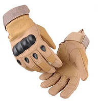 Универсальные полнопалые перчатки с защитой косточек койот 8002.solve