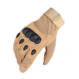 Універсальні повнопалі рукавички Solve із захистом кісточок койот KT7000405.solve, фото 3