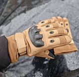 Універсальні повнопалі рукавички Solve із захистом кісточок койот KT7000405.solve, фото 9