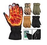 Водовідштовхувальні захисні вітрозахисні Softshell на флісі зимові рукавички Чорні 9001.solve, фото 3