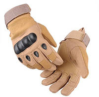 Универсальные полнопалые перчатки с защитой косточек койот 8002.solve ХL