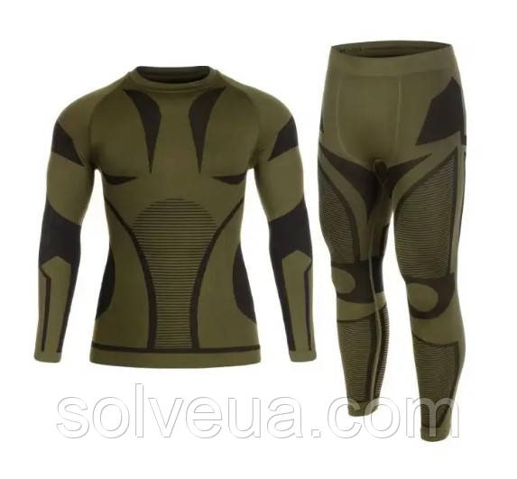Термоактивна білизна Mil-Tec 4-Way Stretch Performance Olive.solve