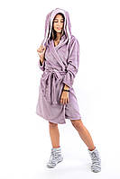 Халат теплий для дітей і підлітків банний халат на дівчинку з капюшоном