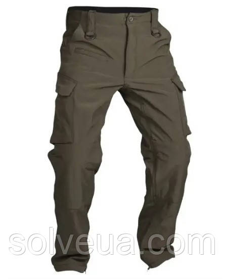 Штани Mil-Tec Softshell Explorer зимові водонепроникні Olive 11360001.solve