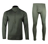 Флисовое термобелье Mil-Tec Thermofleece Underwear gen. III Level 2 - Olive -11222001.solve