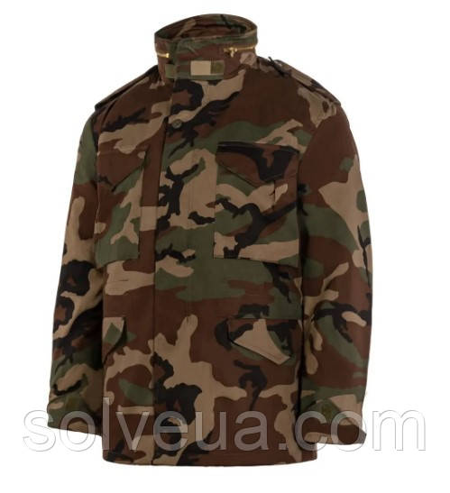 Куртка з теплою підстібкою Mil-Tec M65 Woodland 10315020.solve