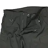 Штани чорні Softshell зимові водонепроникні Black Mil-tec 11360002.solve, фото 3
