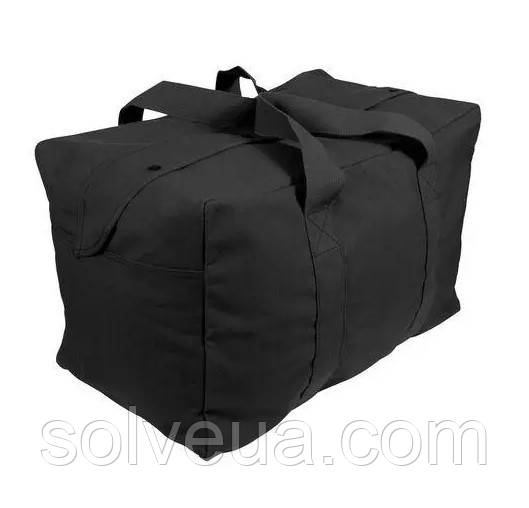 Тактична Сумка Mil-Tec Cotton Parachute Cargo Bag 77л 60 x 35 x 30см black 13827002.solve, фото 1