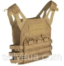 Тактичний жилет плитоноска Plate Carrier Gen 2 Mil Tec Койот (13463205).solve