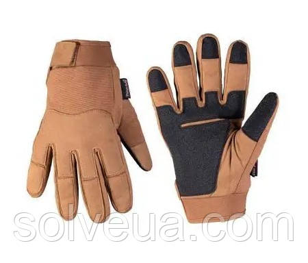 Рукавички армійські зимові тактичні з мембраною Mil-tec 12520819 Койот Army Gloves Winter Thinsulate.solve