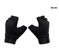Перчатки тактические MIL-TEC Army Fingerless Gloves Black 12538502.solve L