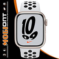 Смарт-годинник Apple Watch Series 7 Nike 41mm Pure Platinum/Black Nike MKN33 UA UCRF