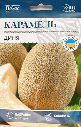 Насіння дині Карамель 5г ТМ ВЕЛЕС, фото 1