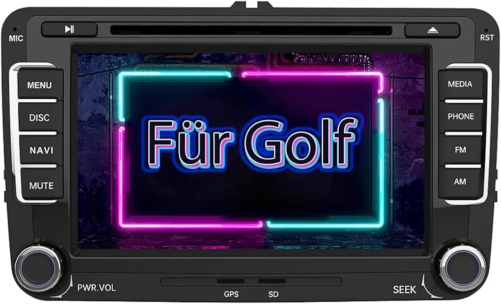 Радіо AWESAFE для VW Golf 5 Golf 6, автомобільне радіо 2DIN з Mirrorlink, SD, USB, CD DVD та Bluetooth