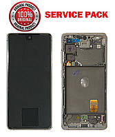 Дисплейный экран (LCD) для Samsung G780 G781 Galaxy S20 FE c рамкой WHITE 100% SERVICE PACK GH82-24220A с
