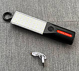 Світильник акумуляторний із гачком і магнітом Work Light JG-GZD-08 яскрава лампа-переноска для СТО гаража, фото 4