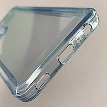 Чохол для Samsung Galaxy A52s силіконовий чохол з блискучою рамкою на телефон самсунг а52с блакитний l6t, фото 4