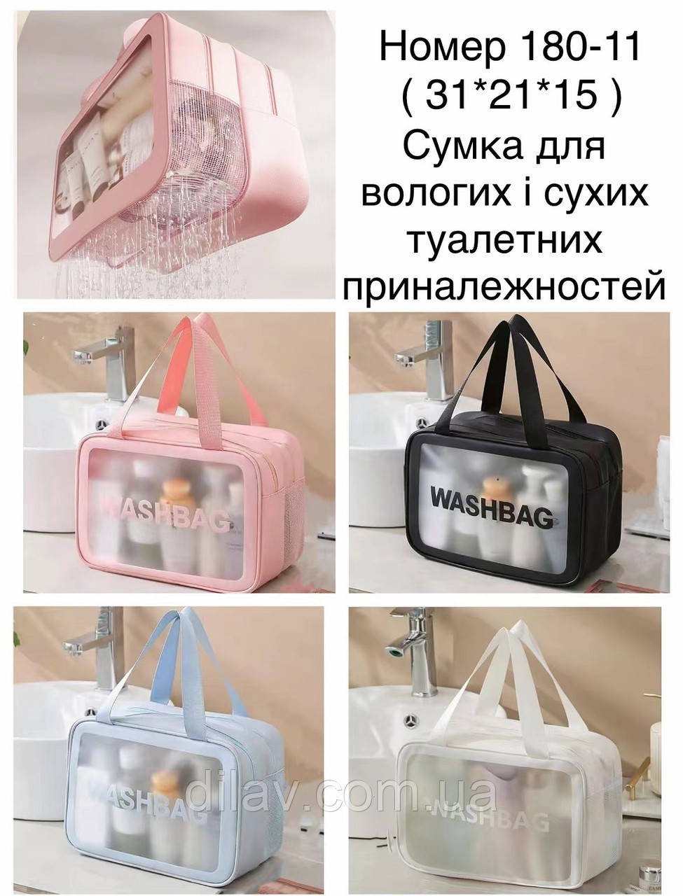 Косметичка жіноча прозора