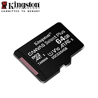 Карта памяти Kingston Canvas Plus 64 gb class 10 micro sd