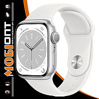 IPhone Apple Watch Series 8 41mm GPS Silver Aluminium Case White Sp/B MP6K3UL/A A2770 UA UCRF