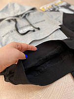Комплект для мальчика 2-а штаны Черные + кофта шнурки - наушники Серый 6091 166, Smile, Серый, Для мальчиков,