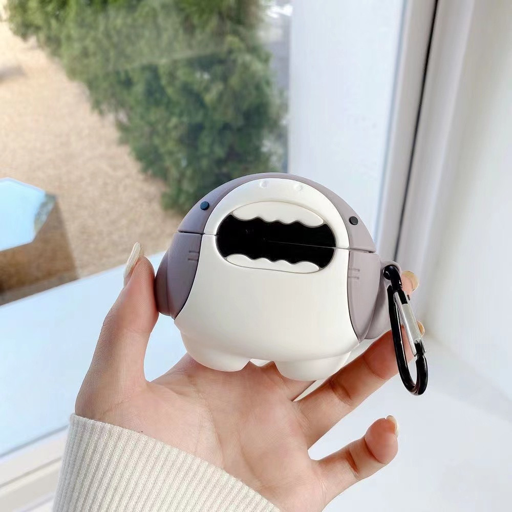 Силіконовий чохол Alitek для навушників Samsung Galaxy Buds 2 Pro / 2 / Pro / Live + карабін Акула