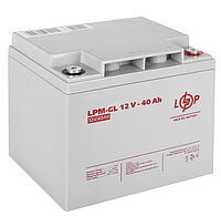 Аккумулятор LogicPower LPM-GL 12V-40Ah | АКБ гелевый | GEL аккумулятор | Батарея 40 ампер для ИБП | АКБ 40А