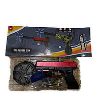 Іграшковий гідрогелевий пістолет Глок-17 на орбізах, бластер, 10000 патронів червоний