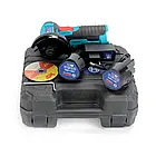 Акумуляторна легка міні-болгарка Bosch з електронним керуванням для високоточних робіт 18V 2А диск до 76мм в кейсі, фото 8