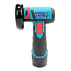 Акумуляторна компактна міні-болгарка Bosch з електронним керуванням АКБ 18V 2А диск до 76мм у кейсі, фото 6