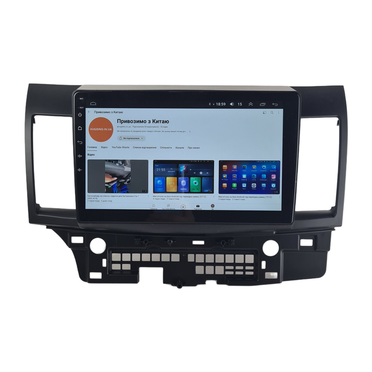 Штатна Магнітола Mitsubishi Lancer 10 2010-2015 на Android Модель JAC-3GWiFi+Carplay 2/32 Гб