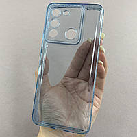 Чехол для Tecno POP 5 LTE (BD4i) силиконовый чехол с блестящей рамкой на телефон техно поп 5 лте голубой l6t