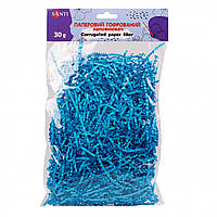 Наповнювач паперовий гофрований SANTI, 30 г, колір синій