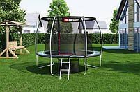 Батут Hop-Sport Premium 10ft 305cm чорно-зелений з внутрішньою сіткою, фото 4