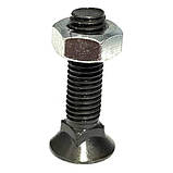 Болт лемешний М12х40 з гайкою високоміцний 10.9 UNIBOLT, фото 2