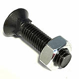 Болт лемешний М12х40 з гайкою високоміцний 10.9 UNIBOLT, фото 3