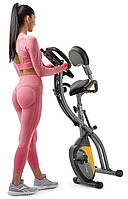 Велотренажер Hop-Sport HS-3010X Grix X-Bike магнітний з еспандерами для домашніх тренувань, фото 3