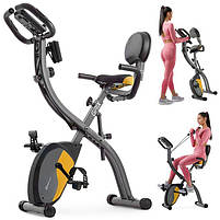 Велотренажер Hop-Sport HS-3010X Grix X-Bike магнітний з еспандерами для домашніх тренувань, фото 9