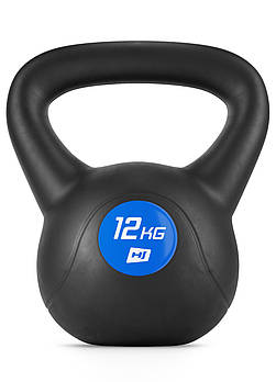 Гиря вінілова Hop-Sport 12 кг для домашніх тренувань зміцнення м'язів і спалювання калорій