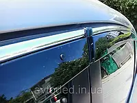 Ветровики с хром молдингом Volkswagen Passat B6