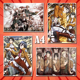 Плакати А4 Attack on Titan
