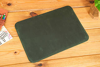 Чохол для iPad Дизайн №2 з натуральної шкіри колір Зелений, фото 3