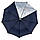 Жіноча парасоля напівавтомат від Toprain на 9 спиць з декоративною вставкою, темно-синій, 0465-5, фото 4