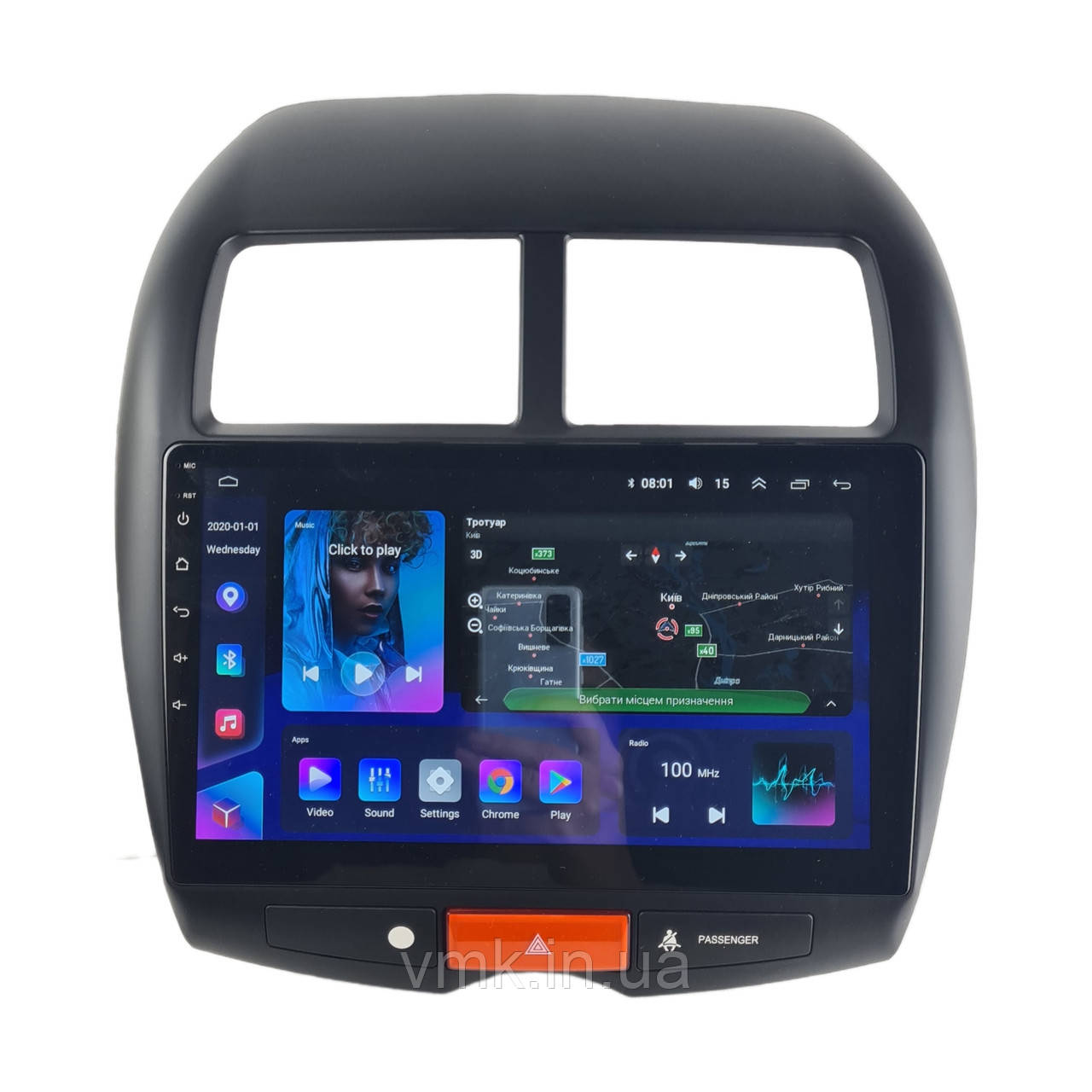 Штатна Магнітола Mitsubishi ASX / Outlander Sport 2010-2016 4/64 8 ядер XYAuto 4G DSP CarPlay на Android, фото 1