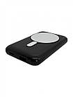 Портативна магнітна бездротова батарея 10000 mAh XON PowerBank Magsafe (YC1X1) 5W Black (5060948063128), фото 4